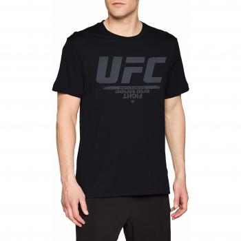 Reebok UFC FG Logo tee Camiseta, Hombre, Negro, 2XL