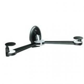 Soporte de Pared Plegable Equip Life AV para Dispositivos Multimedia - Montaje en Pared, Vidrio Templado, Accesorio Negro