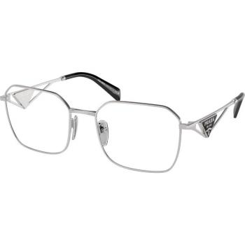 Prada PR A51V 1BC1O1 Women's Eyeglasses Silver Size 53 (Frame Only) - Blue Light Block Available