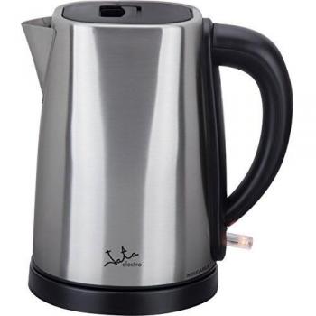 Jata Hervidor de agua HA722 - Rápido, Capacidad 1,7 l, Fácil limpieza, Resistencia oculta, Placa calefactora de acero inoxidable, Tapa abatible, Base giratoria