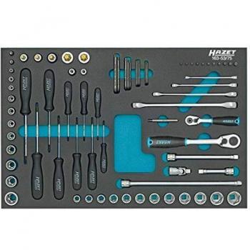 HAZET 163-53/75 Juego de llaves de vaso llave de estrella de dos bocas TORX® - Cuadrado hueco 1/2 pulgadas (12,5 mm), Cuadrado hueco 3/