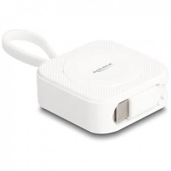 Cargador inalámbrico USB Type-C Delock 83023 para Apple Watch, magnético, color blanco