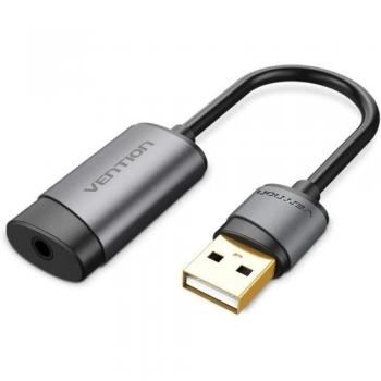 Adaptador de Sonido Vention CDJHB USB Macho a Jack 3.5mm Hembra