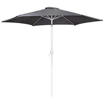 Parasol jardín Gris de Aluminio de 300 cm - LOLAhome