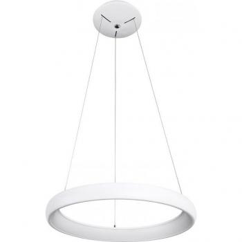 Lámpara colgante led moderna Alessia blanca, blanco cálido 3000K, 2200lm