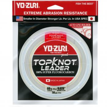 Yo-Zuri Transparent Fluorocarbon Topknot Leader 27.4 M - 60 lb Test