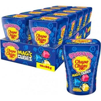 Chupa Chups Cubos Mágicos - Chicles de colores con forma de cubo - 6 unidades de 86g