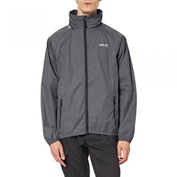 PRO-X ELEMENTS Men's Packable Waterproof Jacket - Gray - XXXL