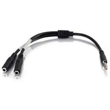 C2G 80114 cable de audio 0,15 m 3,5mm 2 x 3,5mm Negro - Cables de audio