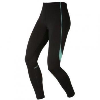 Odlo  - Mallas para mujer, tamaño XL, color negro - Mystic verde