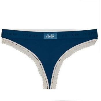Tommy Hilfiger Tanga con logo en la cintura y encaje