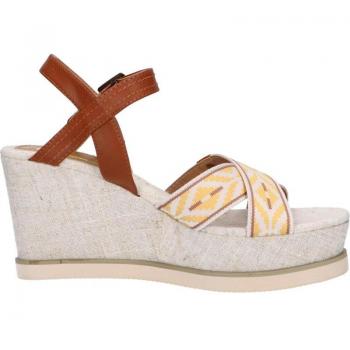 Sandalias de Mujer Refresh 69912 Lona Amarillo Talla 39