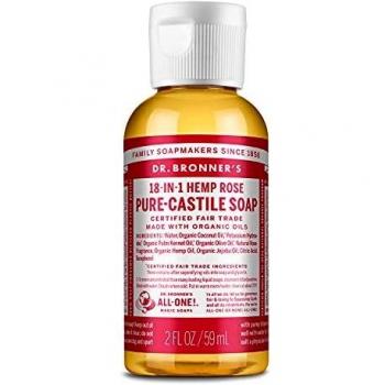 Dr Bronner Organic Rose Castile Liquid Soap 59ml