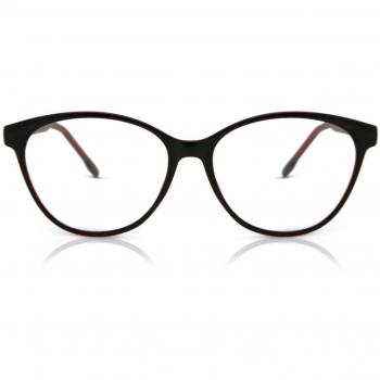 Gafas Anti-Azules Oval Montuta Completa Plástico Rojas Armazones para Hombre - SmartBuy Collection