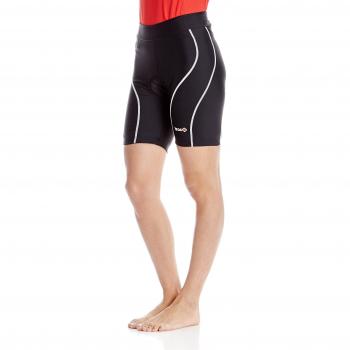 Izas Veleta - Pantalón corto de ciclismo para mujer, color negro, talla L