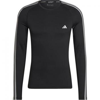 Adidas Camiseta Manga Larga Techfit 3 Stripes