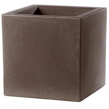 Maceta Cuadrada Capuchino 30x30 cm H 30 Mod. Schio Cubo Reciclable
