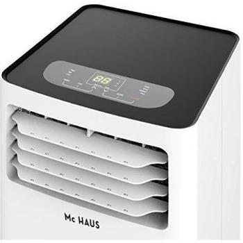 MC Haus ARTIC-16 - Aire Acondicionado Portátil 7000BTU Pingüino Clase A Potente, 3 en 1 Refrigeración, Ventilación y Deshumificador, Mando a Distancia, hasta 20 m2, 290 m3/h, Blanco