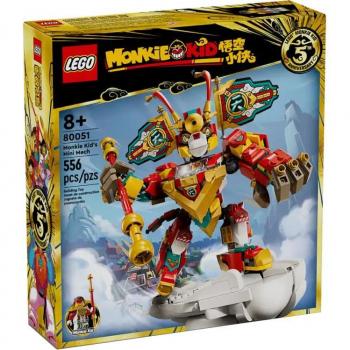 LEGO Monkie Kid Mini Robot 80051 - Set de Construcción con Minifigura y Mecánico