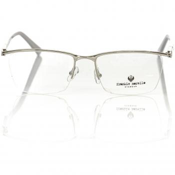 Frankie Morello Silver Metallic Fibre Frame