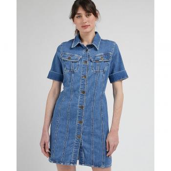 Vestido Midi De Manga Corta Rider Dress