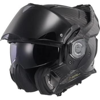CASCO MODULAR LS2 ADVANT X CARBON FF901 - Carbono, diseño modular, certificado de seguridad, ventilación ajustable, visera solar integrada, interior desmontable y lavable, peso ligero