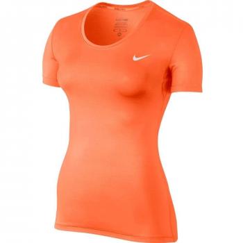 Nike W Np Top Ss Camiseta, Mujer, Naranja