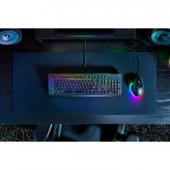 Teclado mecánico Razer BlackWidow V4 X - Teclado USB QWERTY Alemán Negro con interruptores mecánicos clicy, dial de comando, 8 teclas macro dedicadas, rodillo multifunción y