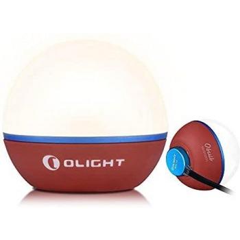 OLIGHT Obulb Lámpara de Noche Luz Nocturna Control Táctil Solo 55g con Blanco Cálido y Rojo Máx 55 Lúmenes IPX7 Resistente al Caída, Lámpara de Atmósfera Recargable para Dormitorio, Mesa y Fiesta