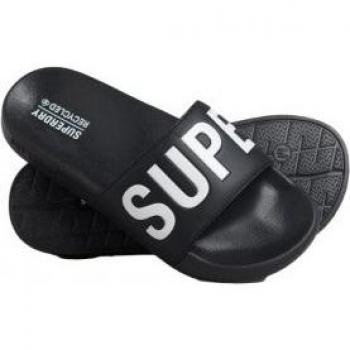 Chanclas de piscina Code Core Vegan para mujer en color negro de Superdry
