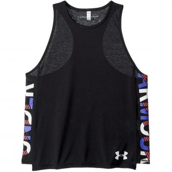 Under Armour Threadborne Tank Camiseta sin Mangas, Niñas, Negro