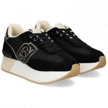 Liu Jo Dreamy 02 Women's Platform Sneakers - Black/Pink, Size 37/7 US