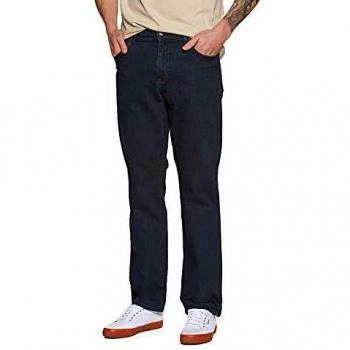 Wrangler Texas Stretch Straight Jeans - Blue Black - 32W 34L