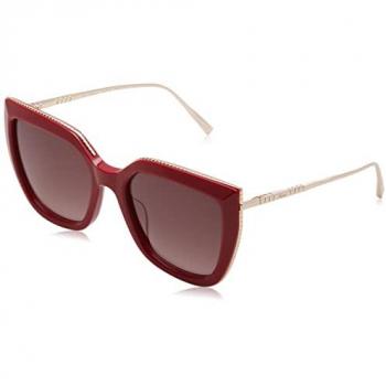 Chopard Women's Sunglasses SCH319M Shiny Full Red Brown Gradient Pink CAT3 54MM