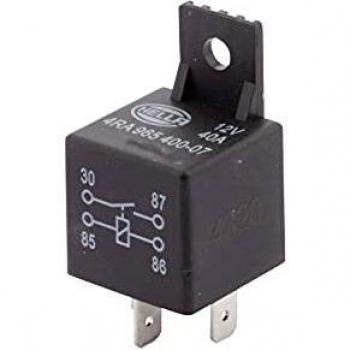 HELLA 965400071 Mini ISO Relay with Bracket, 12V, 4 Pin, Main Current Relay