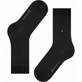 Burlington Women's Lady W SO Cotton Plain 1 Pair Socks, Dark Grey (Oil Melange 3986), eco-friendly, size 3.5-7