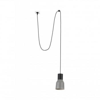 Lámpara colgante Kombo Gris 1 bombilla Ø120 cm con clavija
