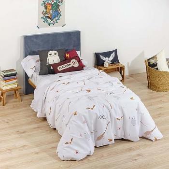 Funda Nórdica Hogwarts Nordic 100% Algodón con Botones para Cama de 90 (155x220 cm) Multicolor 175 Hilos Talla 200x200