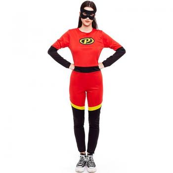 Disfraz de Heroína Party rojo para mujer