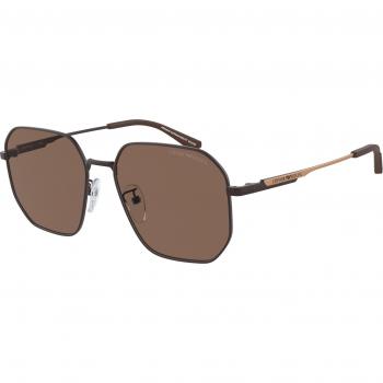 Emporio Armani EA2154D Col. 320173 Men's Pilot Sunglasses Brown Asian Fit Size 57