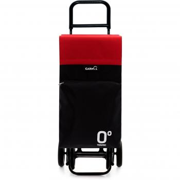 Garmol 10010TG4 LC C678 Carro de Compra 4 Ruedas, Tela, Negro y Rojo, 40x27x105 cm