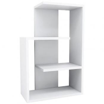 Librería de Tablero de Aglomerado Rechapado en Melamina Color Blanco 100% Wellhome