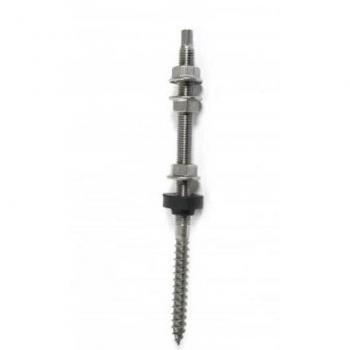 Tornillo Fischer STSR M10x250 Doble Rosca Inox A2 con Guarnición EPDM - 25 Piezas
