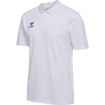 Hummel Go 2.0 Short Sleeve Polo Shirt - White, Stylish and Comfortable for Everyday Wear
