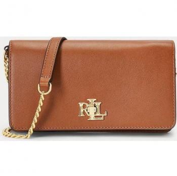 Bolso bandolera mini de piel con solapa y cierre de giro, diseño exclusivo de Lauren Ralph Lauren