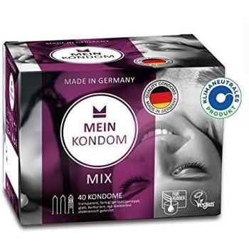 MEIN KONDOM Mezcla de cajas 40s Condones Fair & Vegan - Made in Germany