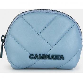 Monedero Pequeño Circular Cremallera Celeste Serie Manhattan