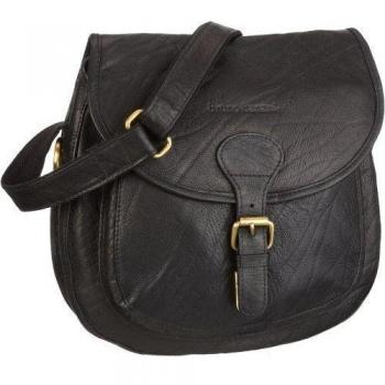 Bruno Banani Africa_5 FB 320_884 - Bolso al hombro de cuero para mujer, color negro, talla 28x27x7 cm