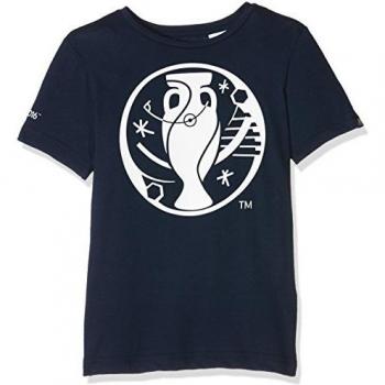 adidas Euro Logo - Camiseta para niño, color marrón , talla 152