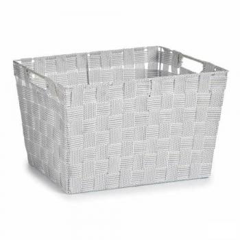 Kipit Cesto para la Ropa Blanco Tela 10 L 25 x 20 x 35 cm (12 Unidades)